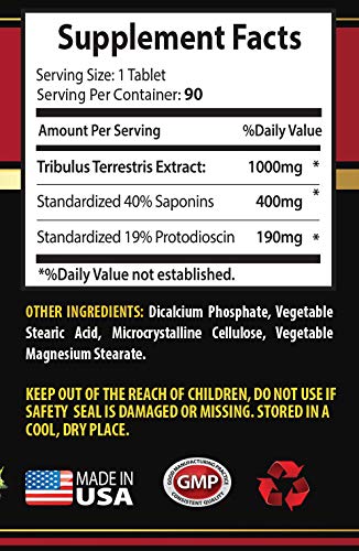 Cápsulas Tribulus Terrestris Athletic Focus 90 unidades