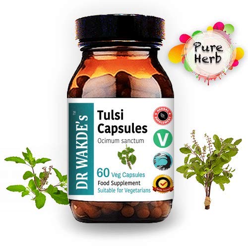 Version 1.0.0 Cápsulas Tulsi DR WAKDE'S suplemento herbal ayurvédico