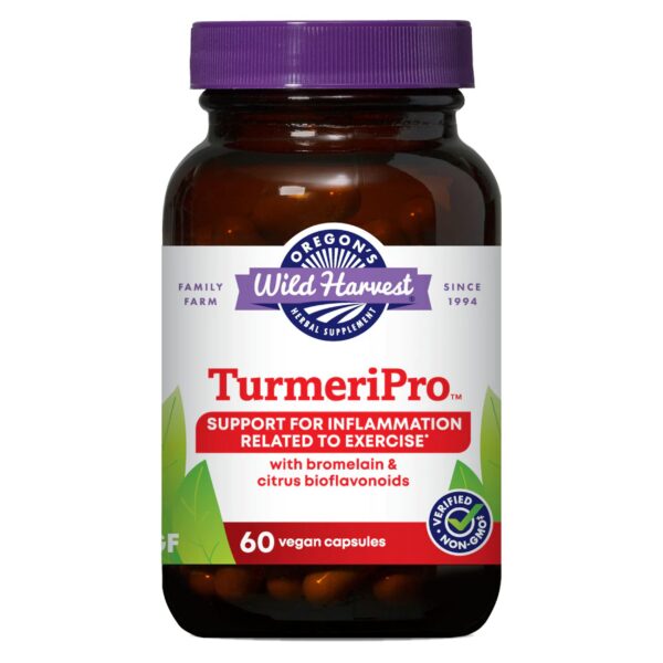 Cápsulas TurmeriPro de Oregon's Wild Harvest frasco