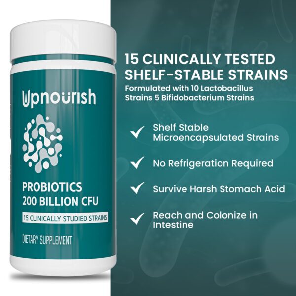 Cápsulas UpNourish con prebióticos y tecnología microencapsulada