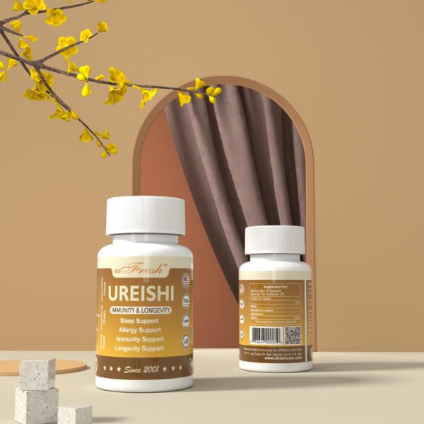 Cápsulas Ureishi uFresh mostrando tamaño y forma