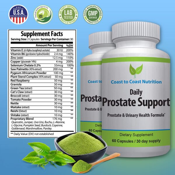 Version 1.0.0 Cápsulas para orina frecuente salud prostática Coast to Coast USA