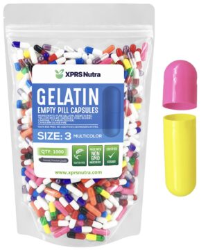 Version 1.0.0 Cápsulas vacías tamaño 3 de gelatina transparentes