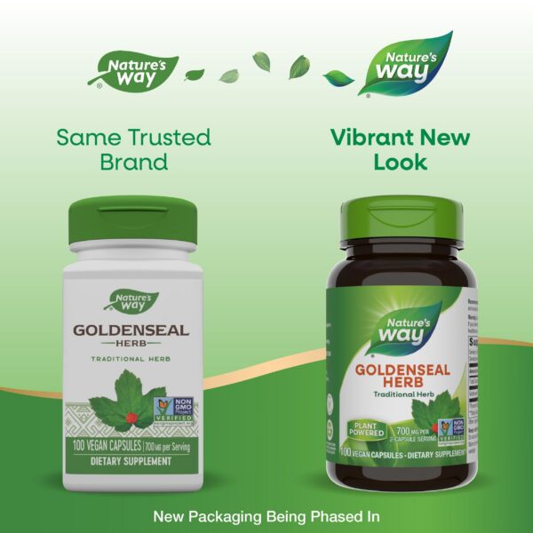 Version 1.0.0 Cápsulas veganas 700 mg goldenseal Nature's Way 100 unidades