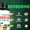 Cápsulas veganas de berberina con corteza de canela oregano para salud