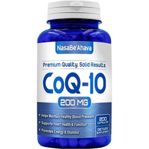 Cápsulas veganas CoQ10 200mg NasaBeahava para energía y piel