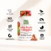 Cápsulas veganas FeelGood Superfoods con 25 frutas y verduras orgánicas