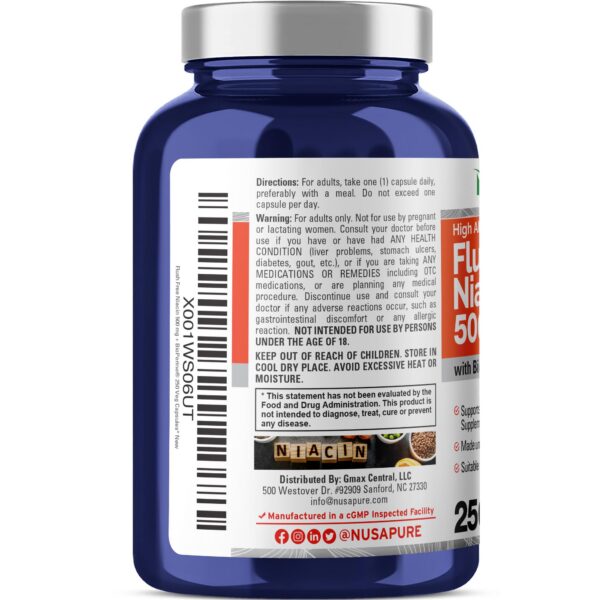 Version 1.0.0 Cápsulas veganas Niacina NusaPure