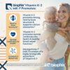 Cápsulas veganas vitamina K2 alta potencia biophix