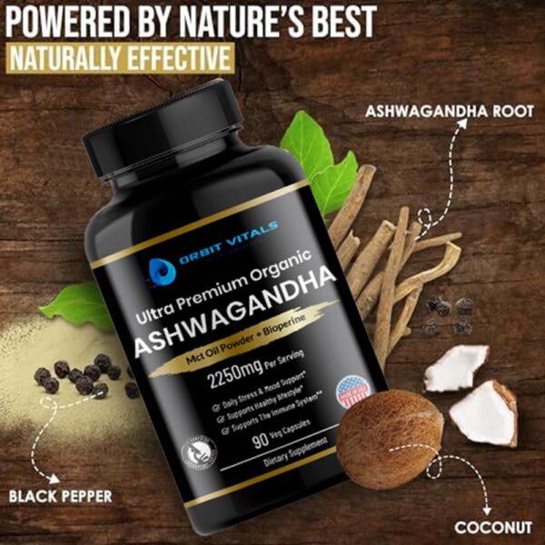 Version 1.0.0 Cápsulas veganas de Ashwagandha con soporte para enfoque y energía