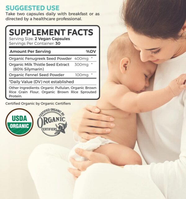 Capsulas veganas para aumentar leche materna Pure Mom