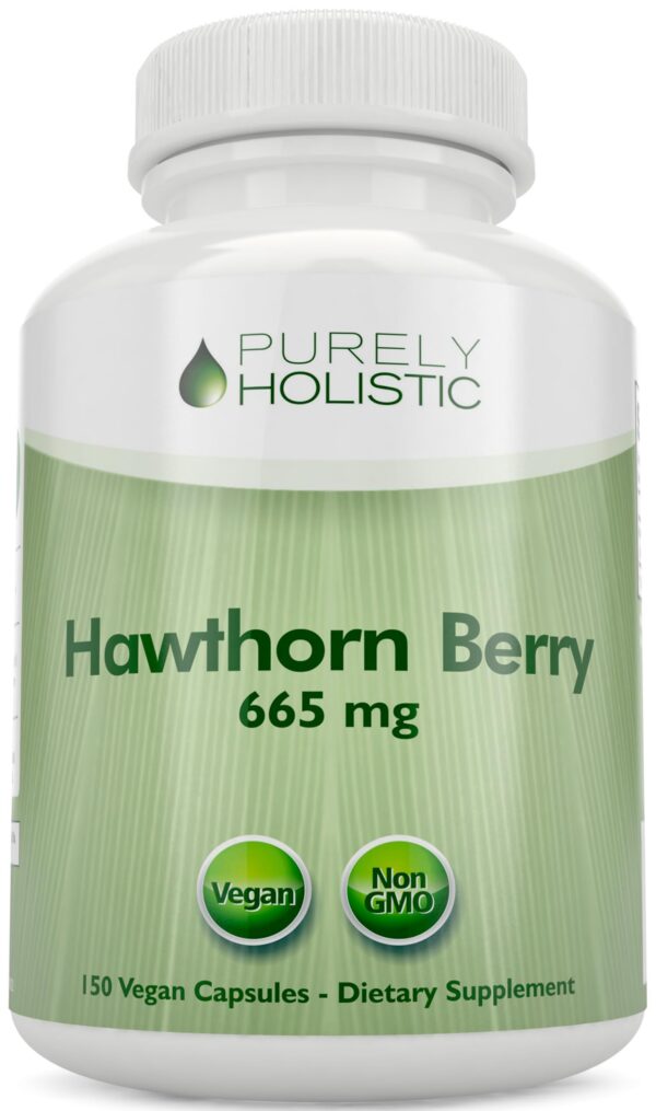 Cápsulas veganas de bayas de espino Purely Holistic soporte cardiovascular