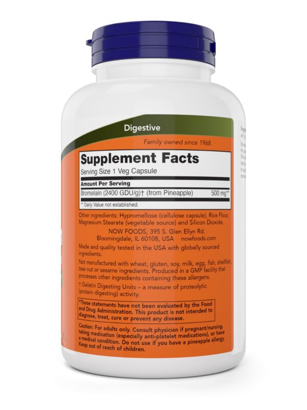 Version 1.0.0 Cápsulas veganas bromelina 500 mg