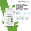 Cápsulas veganas de chlorella 1000mg TerraForm Nutrition