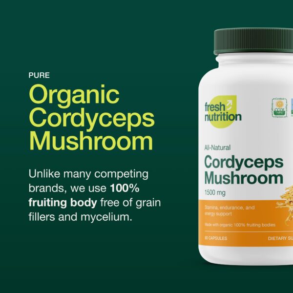 Version 1.0.0 Cápsulas veganas de cordyceps sin gluten