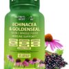 Cápsulas veganas de equinácea y goldenseal para sistema inmune