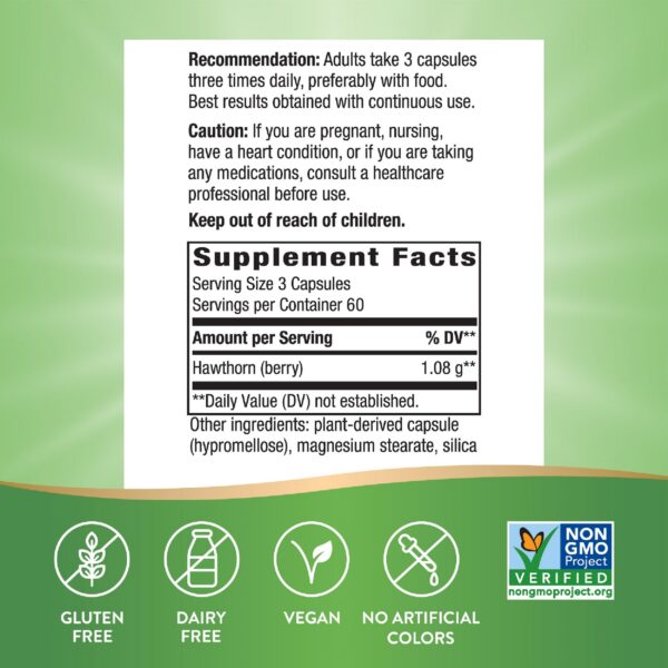 Version 1.0.0 Cápsulas veganas de espino para corazón saludables Nature's Way
