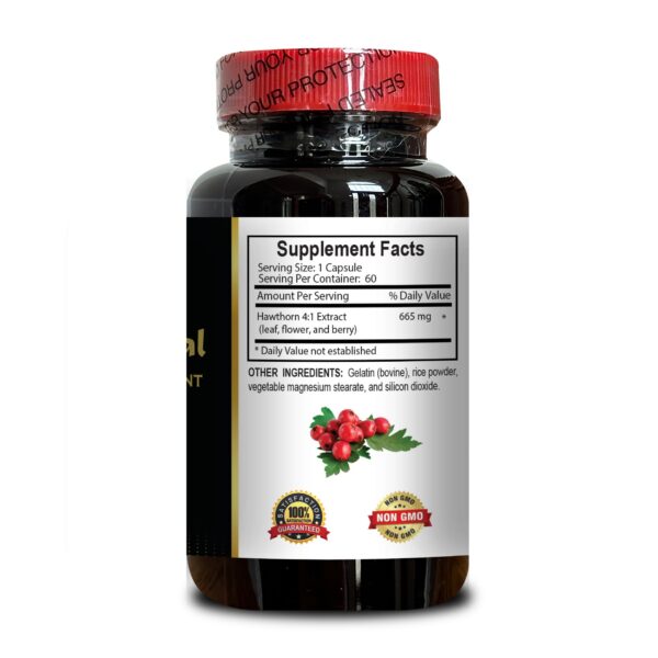 Frasco suplemento herbal extracto bayas de espino OLANTA 60