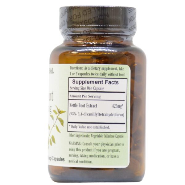 Cápsulas veganas con extracto de raíz de ortiga Barlowe's Herbal Elixirs