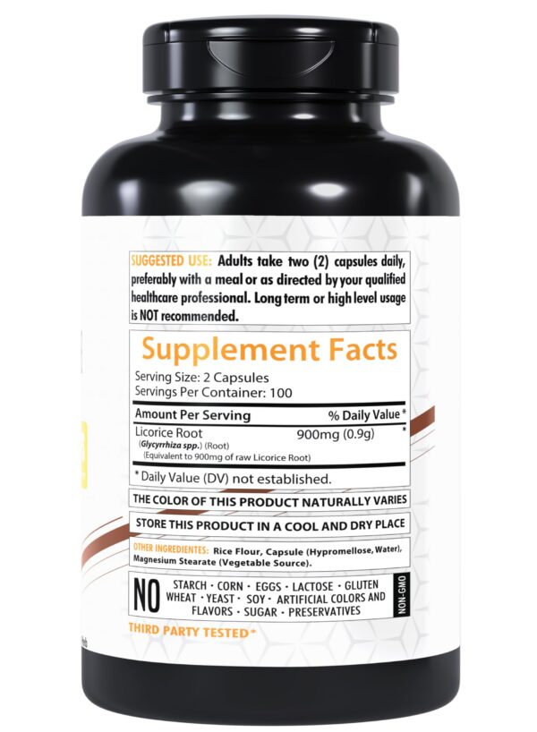 Cápsulas veganas extracto de raíz de regaliz Healthfare
