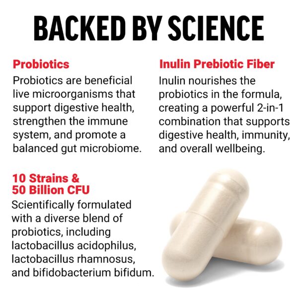 Cápsulas veganas Force Factor para mujeres apoyo digestivo e inmunidad
