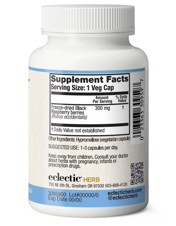 Cápsulas veganas frambuesa negra Eclectic Herb