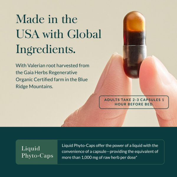 Gaia Herbs cápsulas de apoyo para sueño con kava y pasiflora
