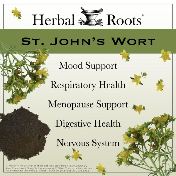 Cápsulas veganas Herbal Roots hierba de San Juan