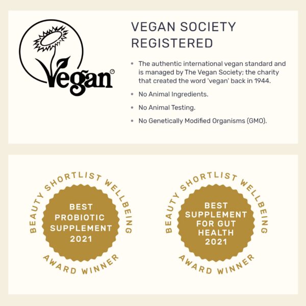 Cápsulas veganas Inessa con probióticos para hombres y mujeres