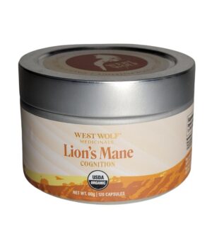 Version 1.0.0 Frasco de cápsulas veganas de melena de león para apoyo cognitivo