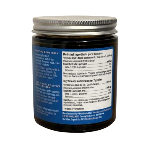 Version 1.0.0 Cápsulas veganas suplemento melena de león para concentración