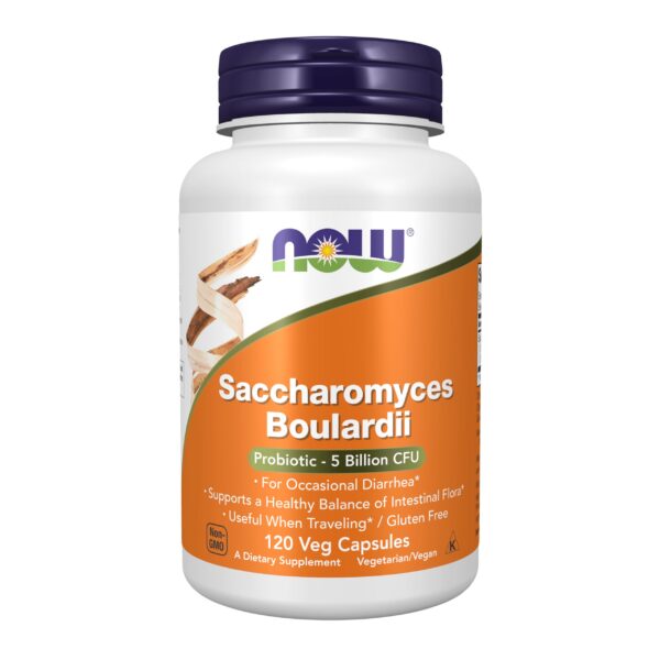 Cápsulas veganas de Saccharomyces boulardii NOW Foods