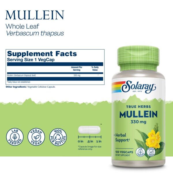 Cápsulas veganas SOLARAY para salud respiratoria y bronquial