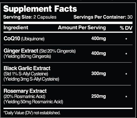 Cápsulas veganas de Vital Heart con ingredientes naturales