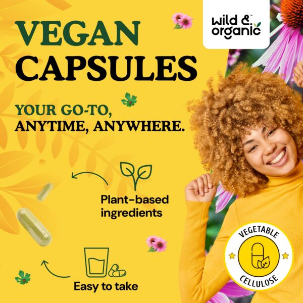 Cápsulas veganas Wild & Organic apoyo inmunológico