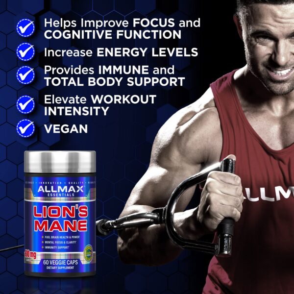 Version 1.0.0 Cápsulas vegetales ALLMAX Lion’s Mane nootrópico avanzado