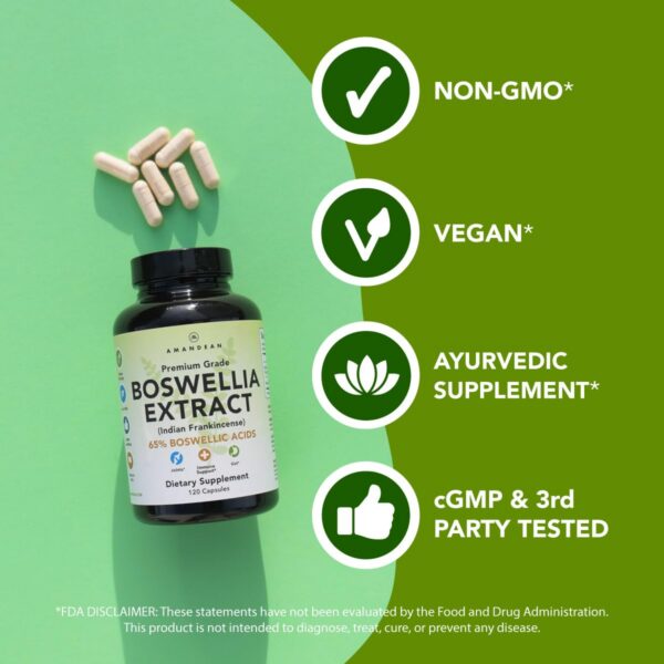 Version 1.0.0 Cápsulas vegetales AMANDEAN boswellia para salud articular