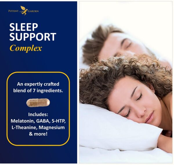 Cápsulas vegetales ayuda para dormir Potent Garden Sleep Well