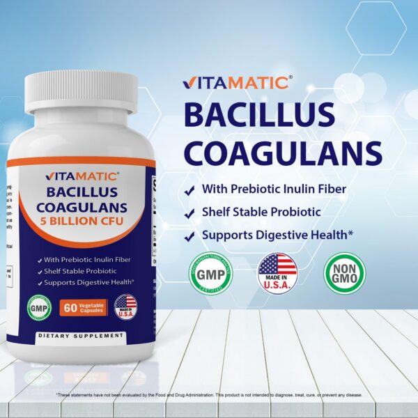 Cápsulas vegetales de Bacillus Coagulans