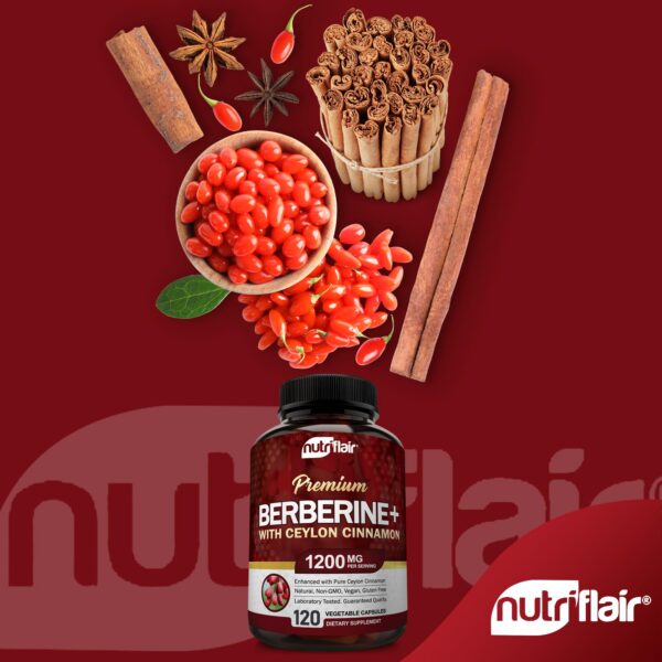 Version 1.0.0 Cápsulas vegetales blancas de Berberina NutriFlair