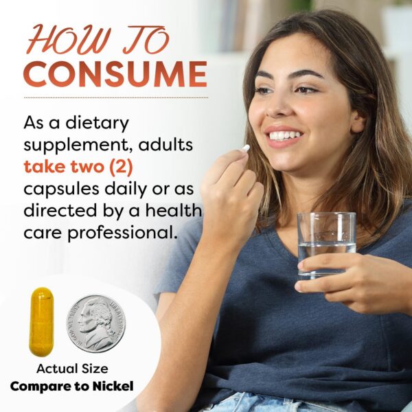 Cápsulas vegetales Best Naturals cúrcuma suplemento natural