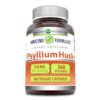 Cápsulas vegetales de cáscara de psyllium Amazing Formulas 750mg