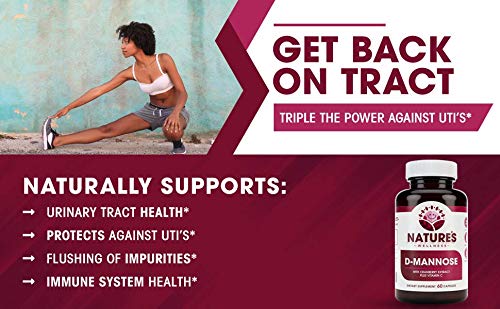 Cápsulas vegetales D Mannose limpiador tracto urinario
