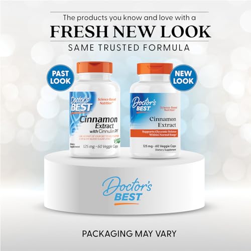 Cápsulas vegetales Doctor's Best Extracto de Canela