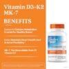 Version 1.0.0 Cápsulas vegetales Doctor's Best vitamina d3 y k2 detalle