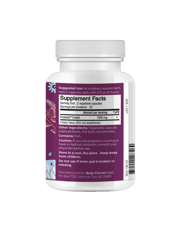 Vista de aporte de proteina de colageno