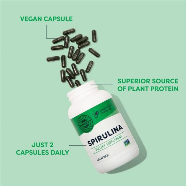 Version 1.0.0 Cápsulas vegetales de espirulina Vimergy detalle