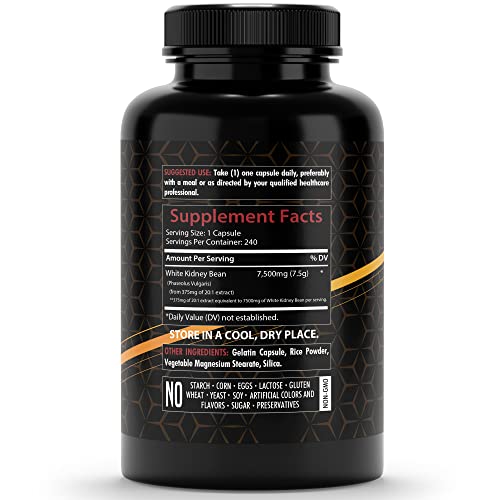 Cápsulas vegetales extracto de frijol blanco Healthfare