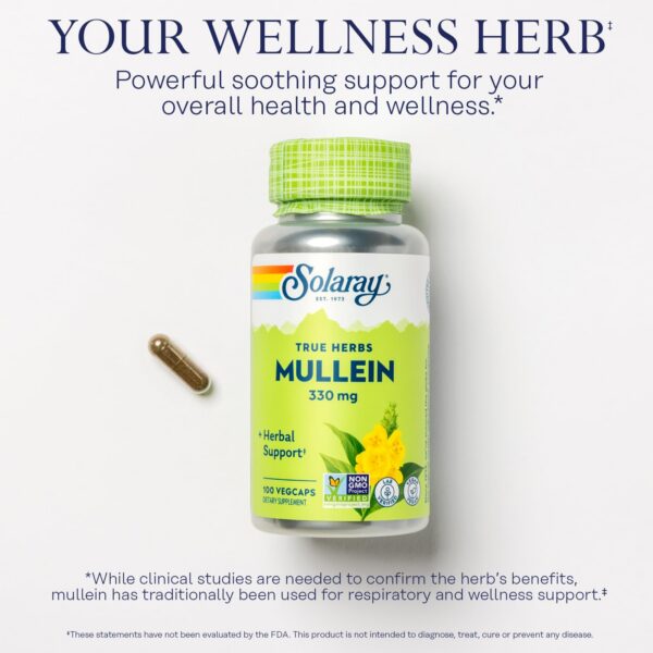 Cápsulas vegetales de gordolobo y malvavisco del pack SOLARAY