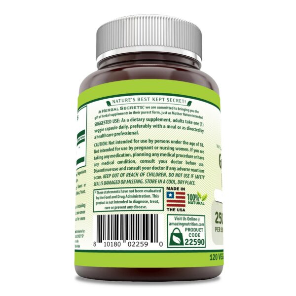 Cápsulas vegetales Herbal Secrets extracto de semilla uva
